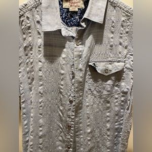 Textured button down shirt